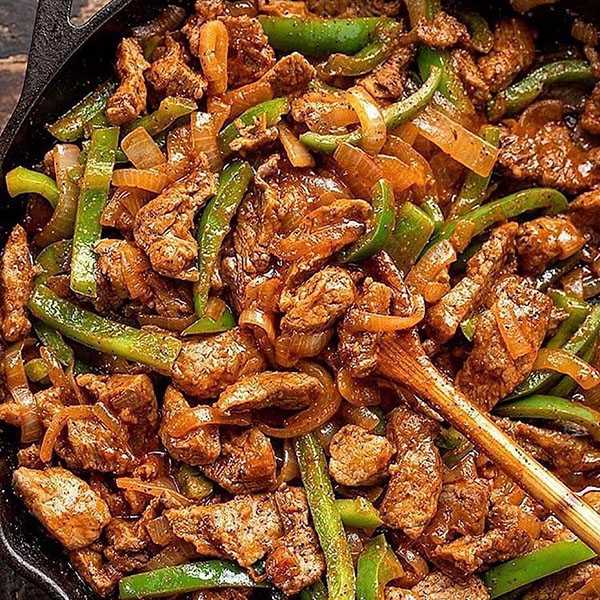 طرز تهیه استیک فلفلی