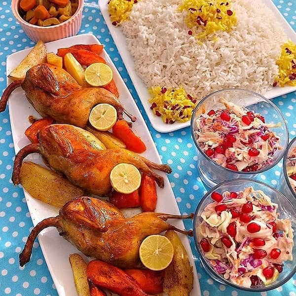 طرز تهیه بلدرچین تنوری
