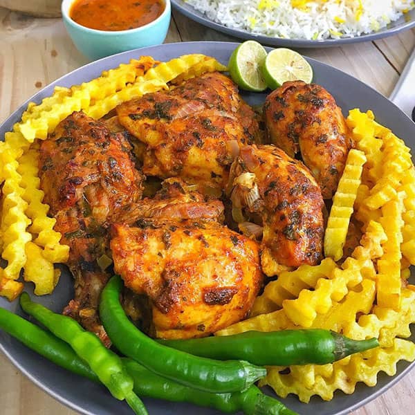 طرز تهیه مرغ تندوری