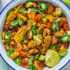طرز تهیه سالاد ذرت و میگو به صورت گریل شده و رژیمی