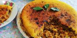 طرز تهیه ته چین لوبیا پلو خوشمزه و مخصوص رستورانی