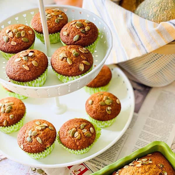 طرز تهیه مافین کدو حلوایی
