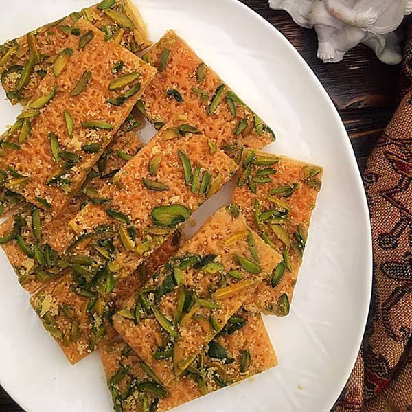 طرز تهیه اسلایس پسته ای