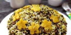 طرز تهیه عدس پلو مغان خوشمزه و مجلسی با سبزی