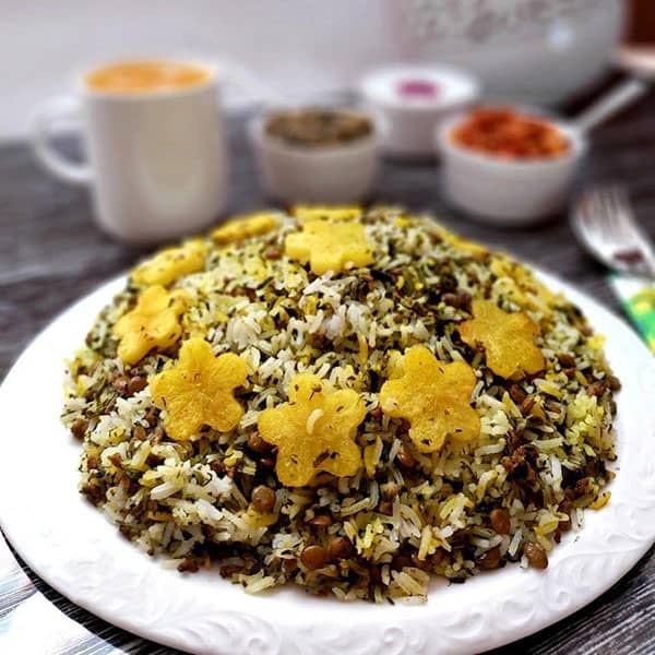 طرز تهیه عدس پلو مغان