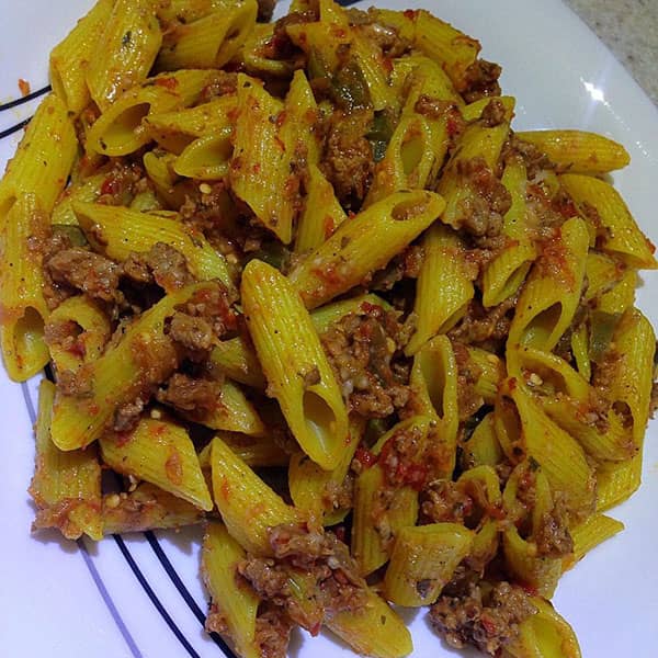 طرز تهیه پاستای بادمجان