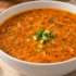 طرز تهیه سوپ جو پرک قرمز با مرغ؛ سریع، لعاب دار و خوشمزه