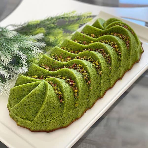 طرز تهیه کیک اسفناج پنبه ای