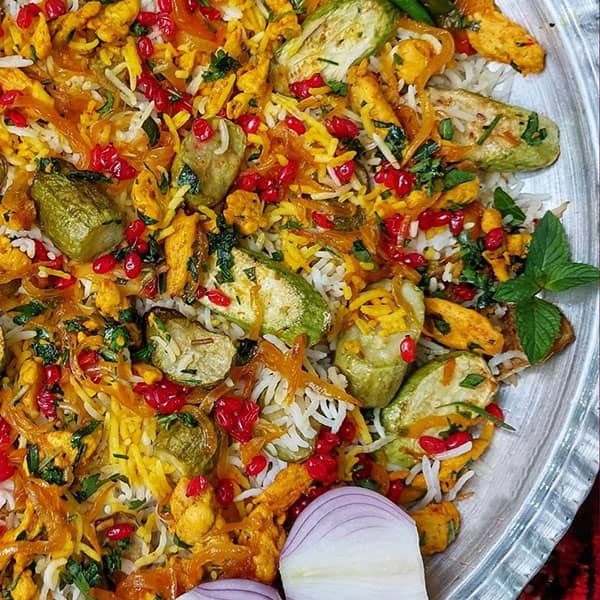 طرز تهیه کدو سبز پلو
