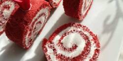 طرز تهیه رولت ردولوت خوشرنگ و خوشمزه برای شب یلدا