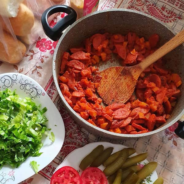 طرز تهیه خوراک سوسیس هندی