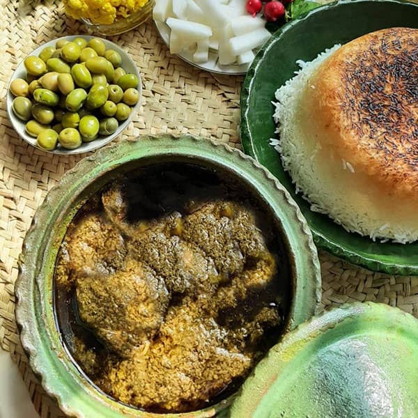 طرز تهیه خورش سبزی فسنجان