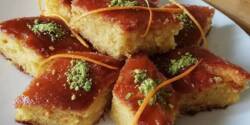 طرز تهیه کیک باقلوا پرتقالی خوشمزه و ساده به روش خانگی