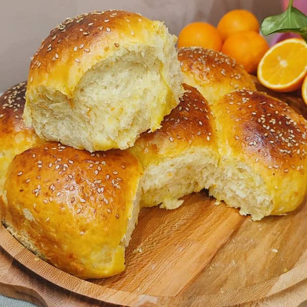 طرز تهیه نان پرتقالی