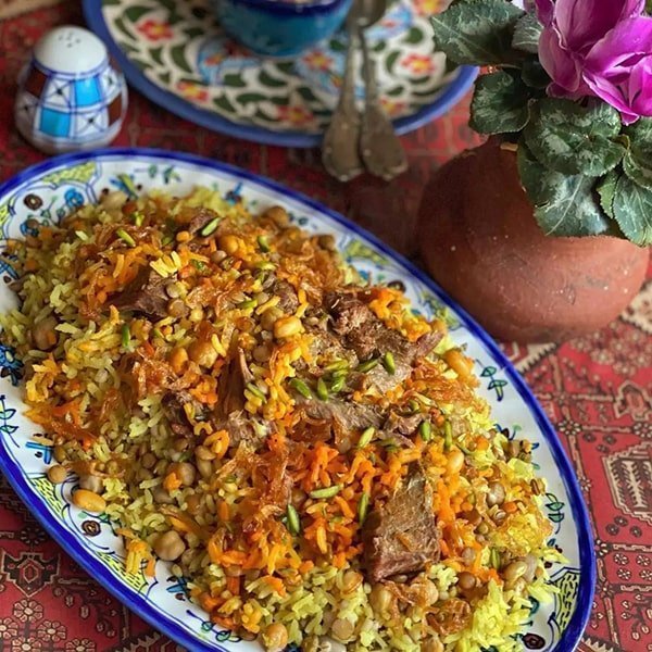 طرز تهیه پلو اسفندی