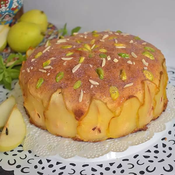 طرز تهیه کیک گلابی