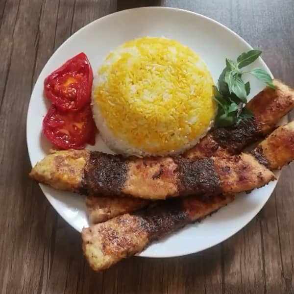 طرز تهیه کباب تابه ای راه راه
