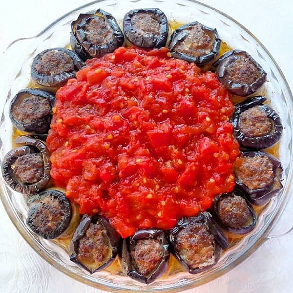 طرز تهیه لقمه بادمجان و گوشت