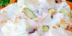 طرز تهیه سالاد سیب سبز خوشمزه به روش مجلسی