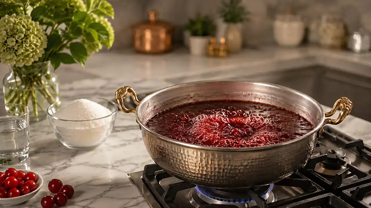 طرز تهیه حلوای آلبالو