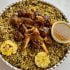 طرز تهیه معطر پلو با ماهیچه خوشمزه به روش مجلسی