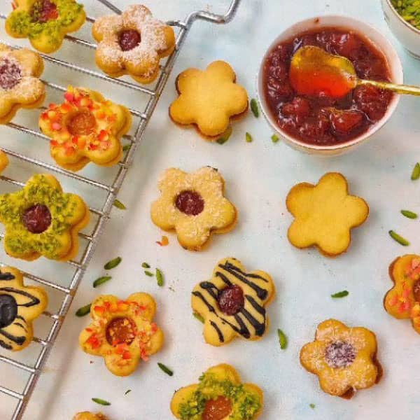 طرز تهیه شیرینی مربایی بدون فر