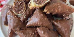 طرز تهیه باقلوا شکلاتی خوشمزه و شیک به روش سنتی ترکیه ای