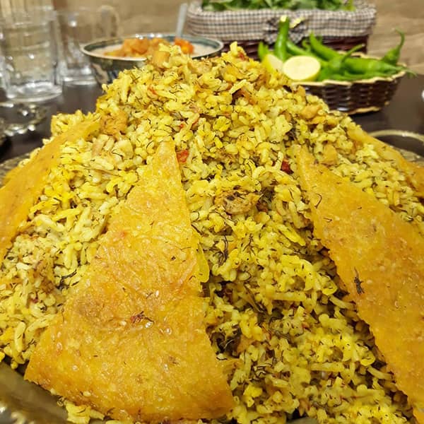 طرز تهیه پلو بندری