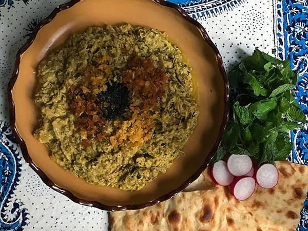 طرز تهیه کشک بادمجان با مرغ