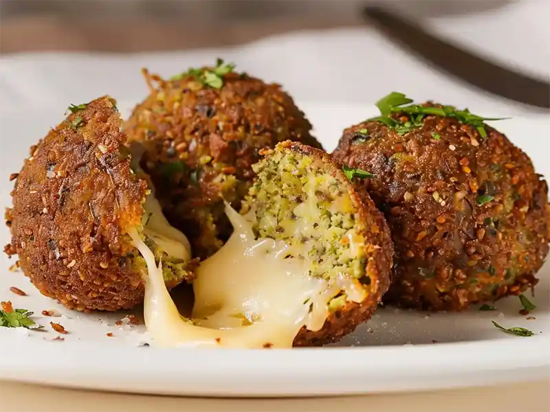 طرز تهیه فلافل پنیری