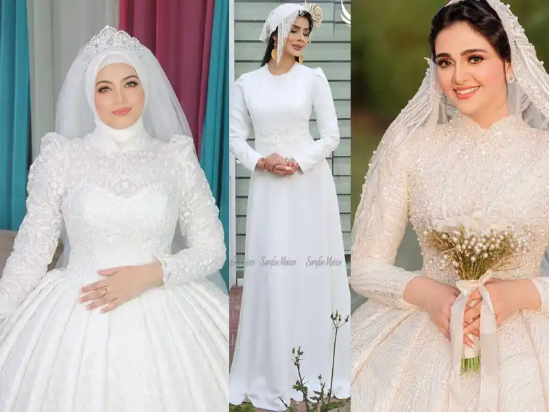 مدل لباس عروس پوشیده