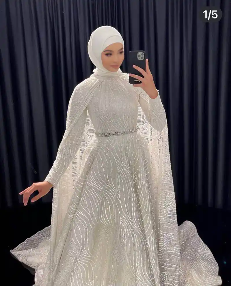 مدل لباس عروس پوشیده