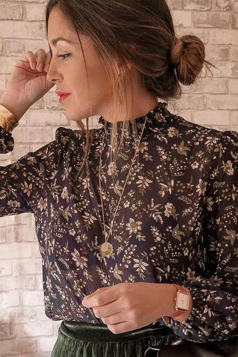 مدل شومیز گلدار