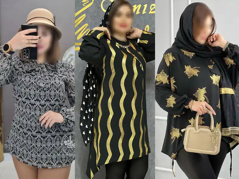 مدل شومیز ابروبادی جلو بسته