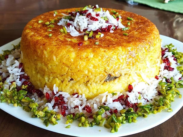 طرز تهیه ته چین رشته پلو