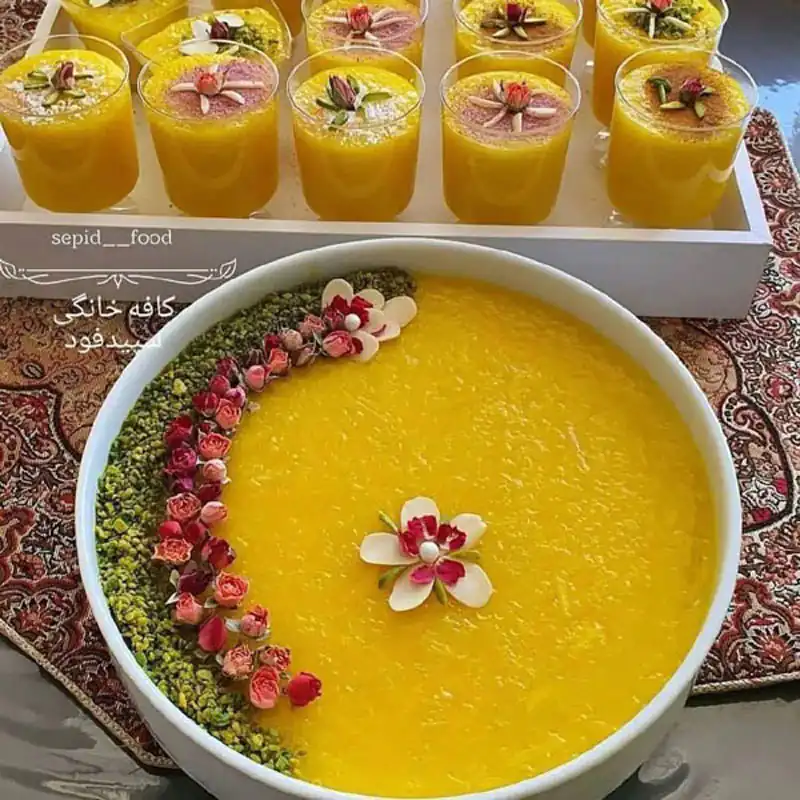 تزیین شله زرد