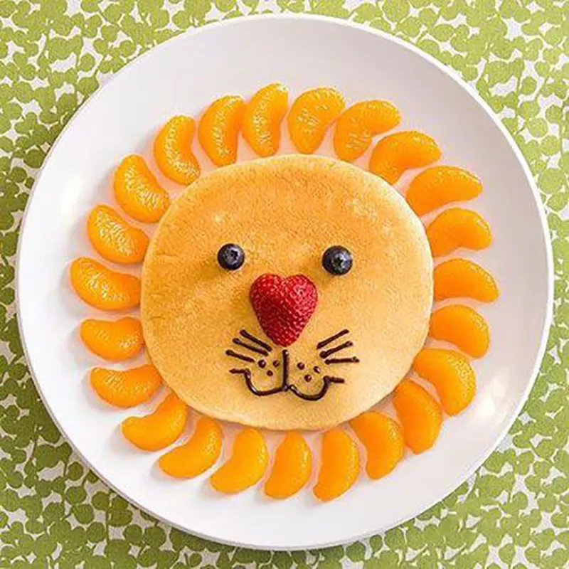 ایده هایی برای تزیین غذای کودکان