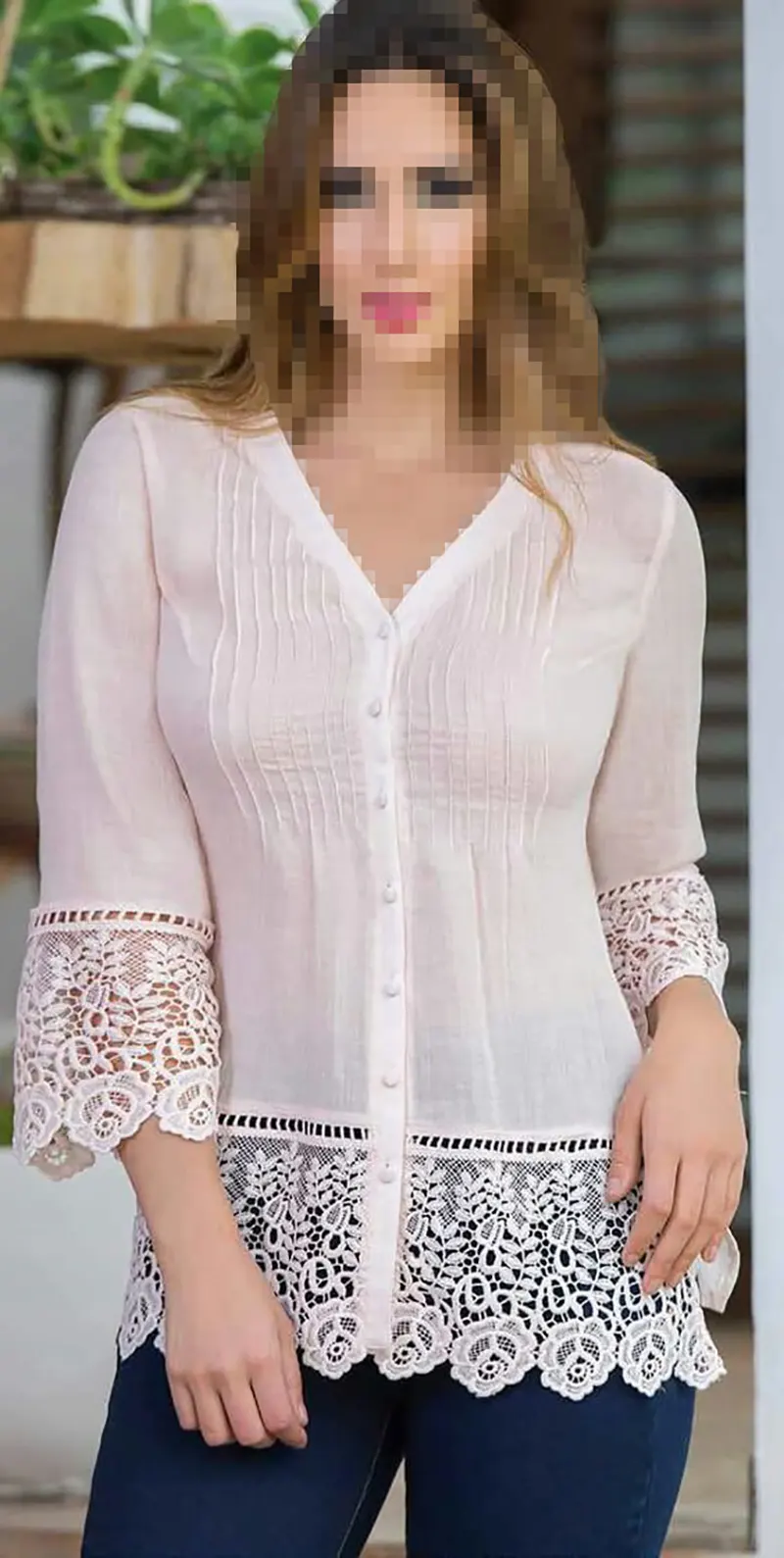 مدل شومیز گیپور خانگی