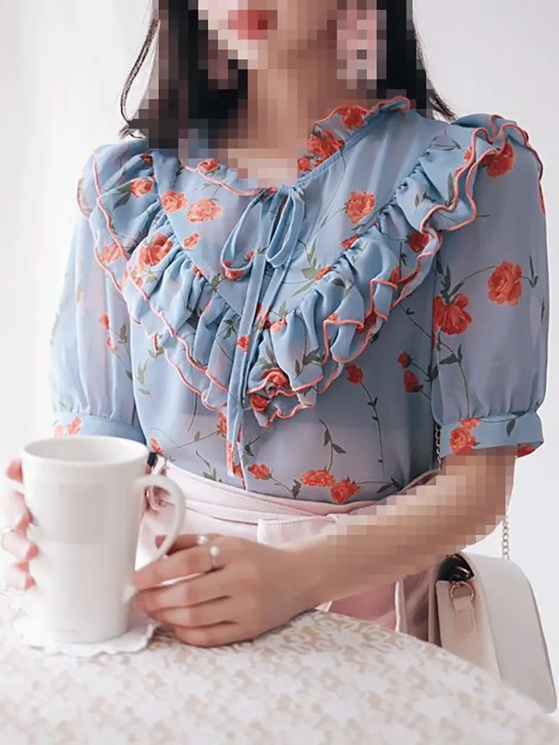 مدل شومیز حریر گلدار