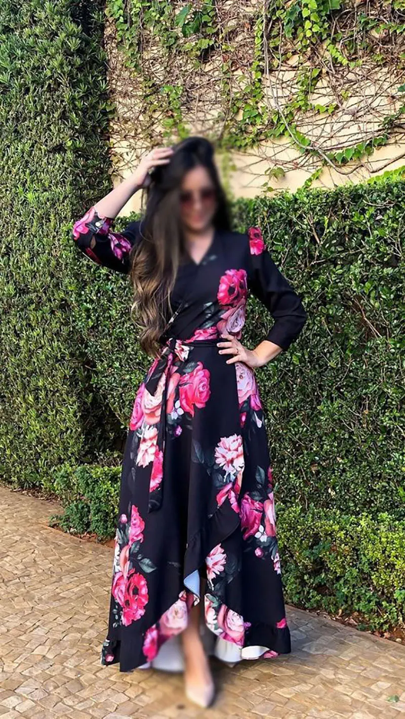 مدل پیراهن گلدار زنانه