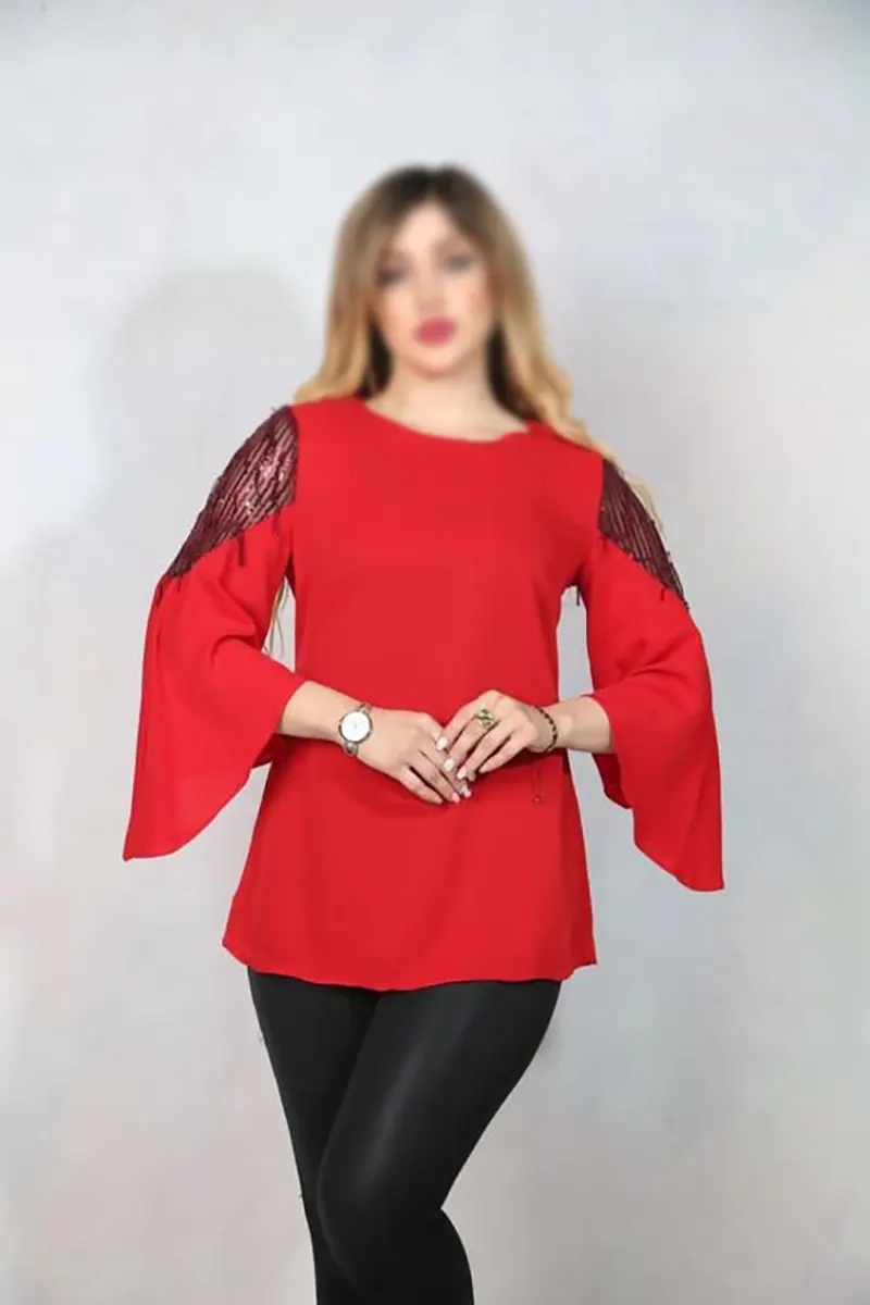 مدل شومیز قرمز