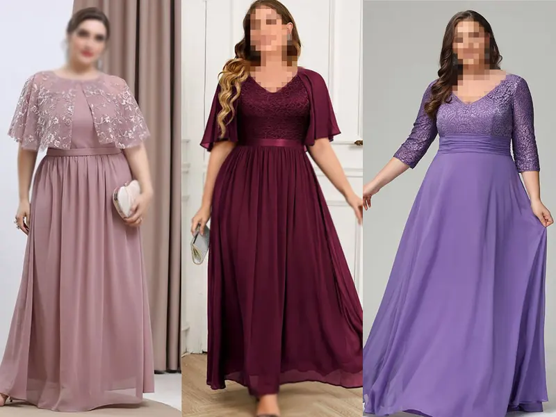 پیراهن مجلسی برای افراد چاق