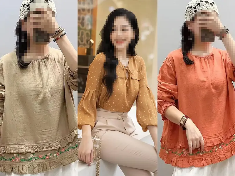 شومیز نخی خانگی زنانه