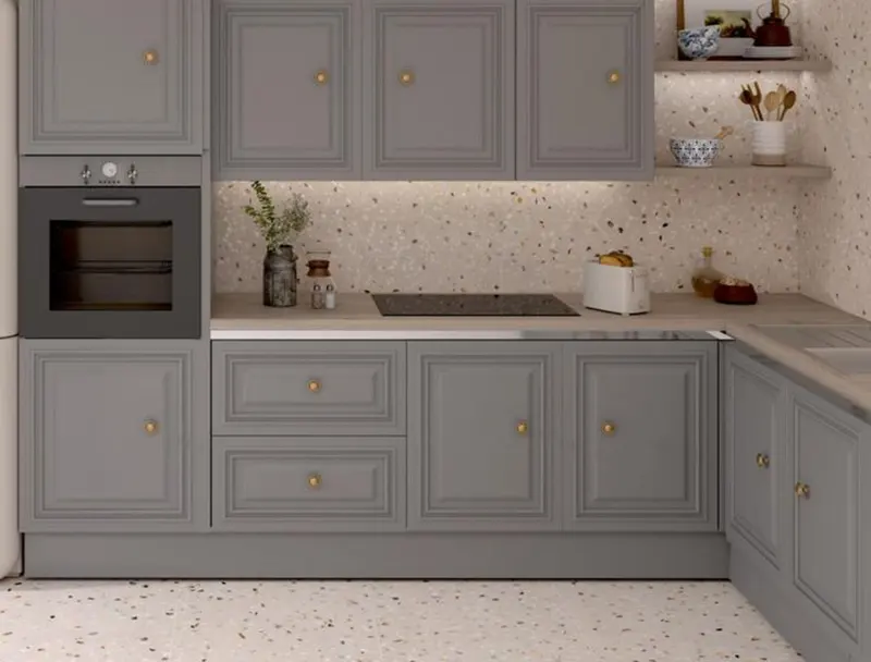 ایده کابینت با رنگ پاستیلی