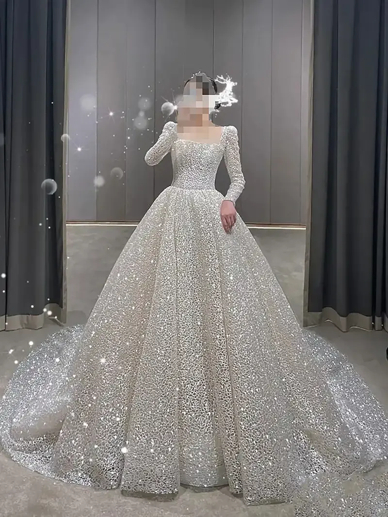 لباس عروس پف دار و عروسکی