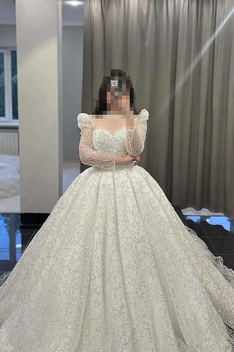 لباس عروس پف دار و عروسکی