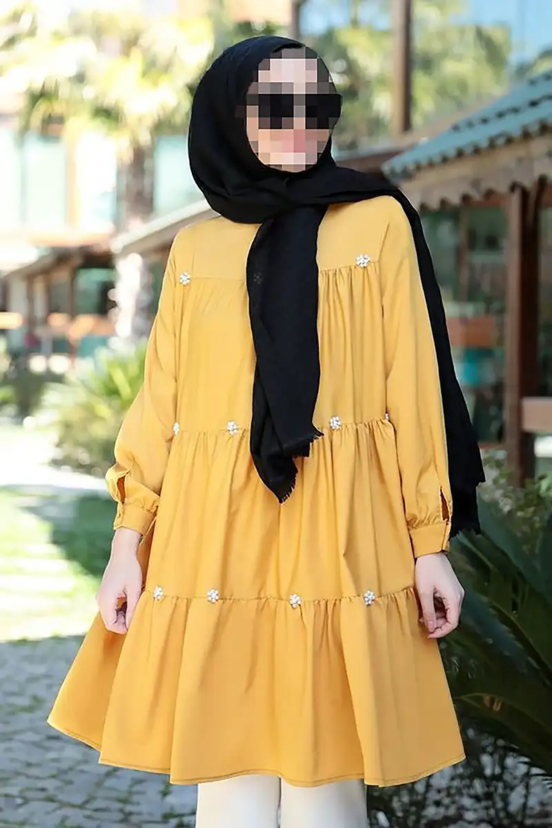 مدل لباس چین دار زنانه
