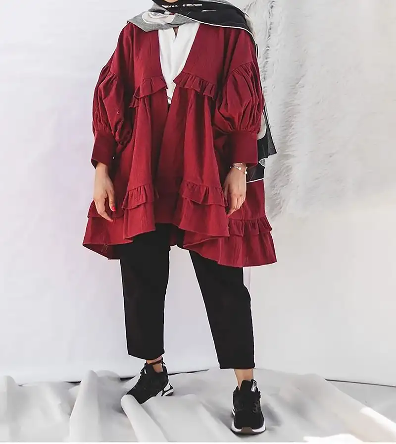 مدل لباس چین دار زنانه