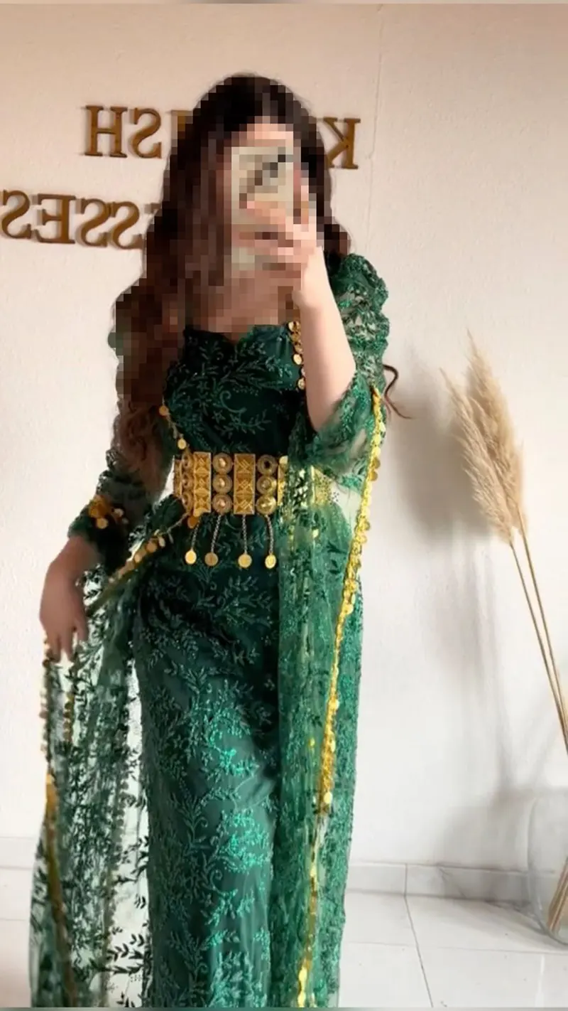 لباس مجلسی کردی زنانه