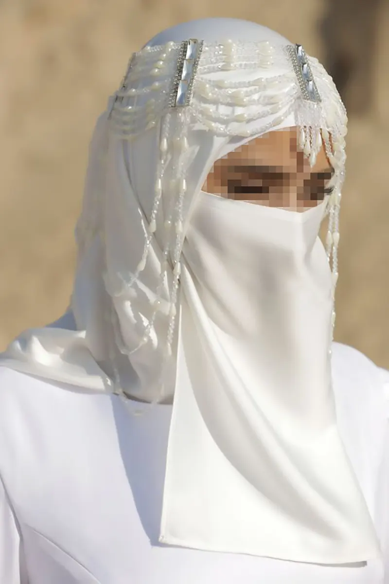 مدل مقنعه حجاب عروس